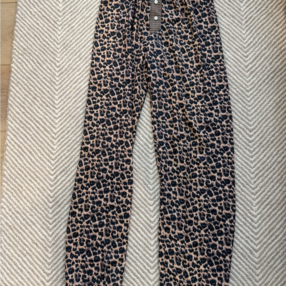 Black and Brown Flare Wide Leg Jeans